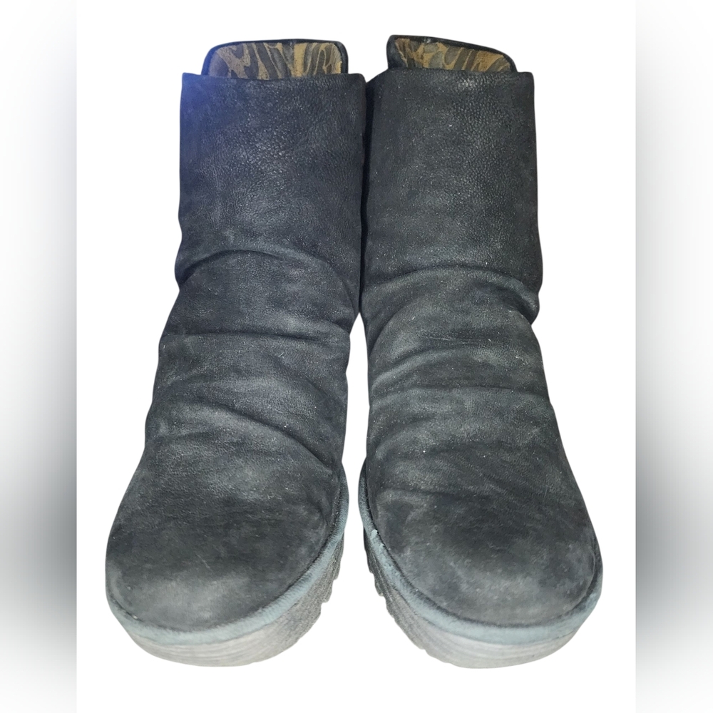 Fly London Yegi Suede Ankle Booties, Womens 37 EU (6.5-7 US) - Picture 3 of 10